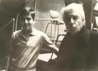 Sgouros with Herbert von Karajan